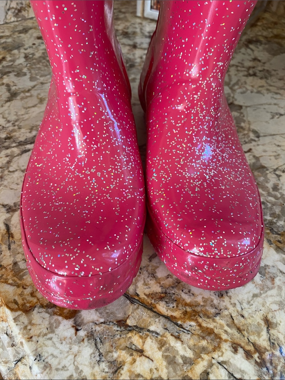 Pink Sparkle HUNTER Boots - Picture 2 of 14
